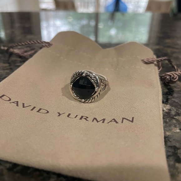 Authentic David Yurman Black Onyx Infinity Ring - Picture 9 of 10